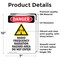 Signmission Radiation & Laser Sign, 10 in H x 7 in W, Vinyl Decal, Rectangle OS-2PACK-DS-D-710-V-1688 - alternate 4
